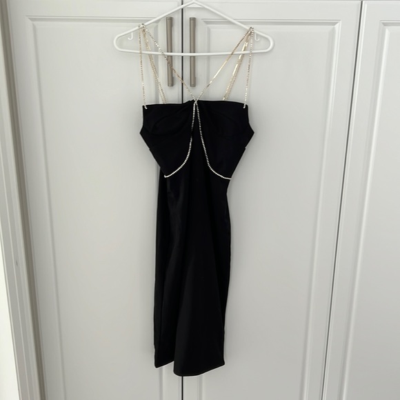 Elegant slip dress in black - Picture 3 of 8